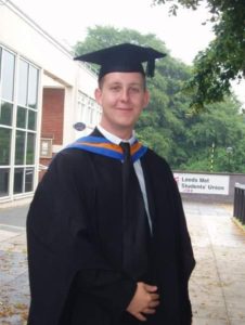  Sam Glenister-Batey at university graduation 