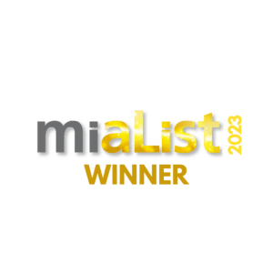 Winner logo for the miaList awards