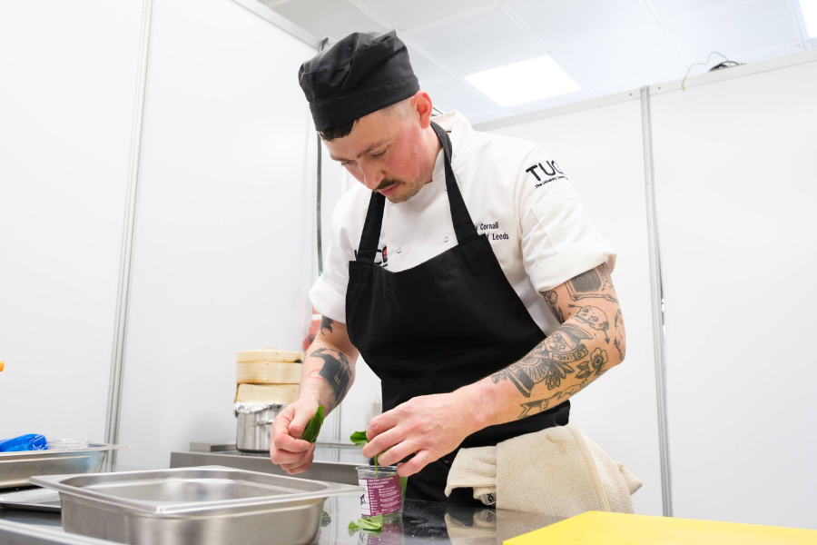Chef Andy cooking at TUCO awards